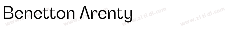 Benetton Arenty字体转换